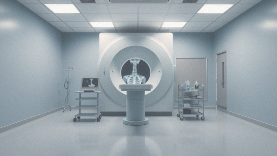 Jakie badania obrazowe są stosowane w diagnozowaniu ucisku na nerw kręgosłupa lędźwiowego?