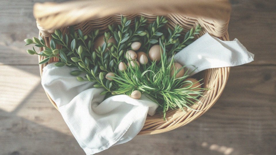 Co powinno się dodać do koszyczka wielkanocnego obok produktów spożywczych?