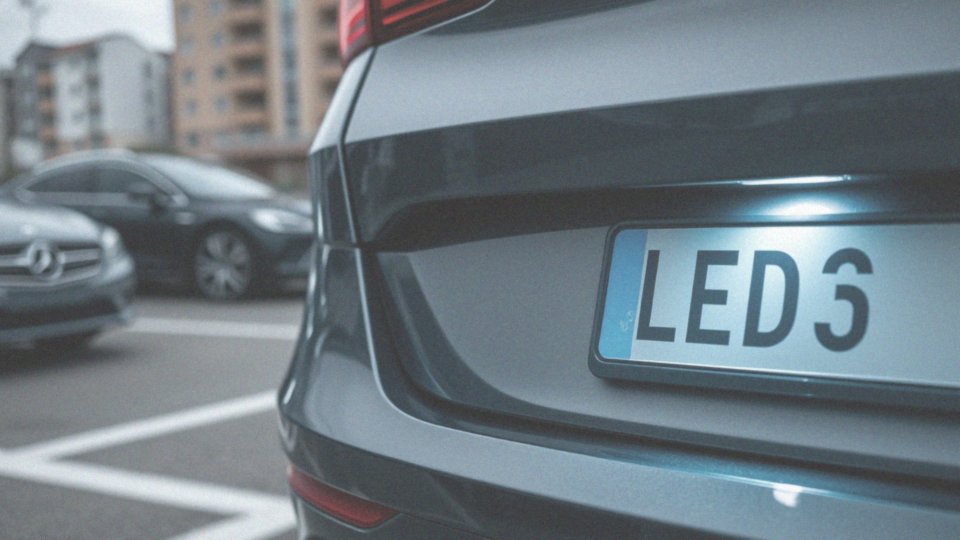 Jakie są różnice pomiędzy tradycyjnym oświetleniem a LED w kontekście podświetlenia tablicy rejestracyjnej?